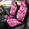 Set di Coprisedili per Auto con Fantasia Floreale Hawaiana di Ibisco Bianco Universali per la Maggior Parte dei Modelli di Auto e SUV