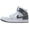 Air 1 Mid White Smoke Grey Women Sneakers Pure-Platinum BQ6472-113