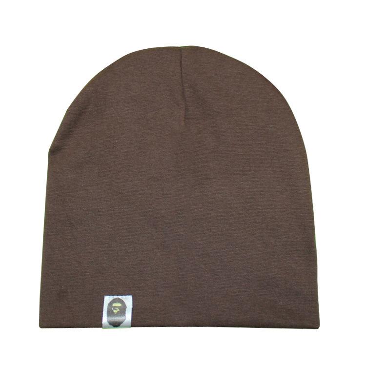 

Детская шапка в стиле хип-хоп для уличных танцев, хлопковая весенне-осенняя шапка для малышей, шарф, кепка для мальчиков и девочек, однотонная детская шапка коричневый