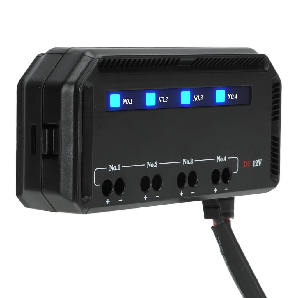 4 Way Fuse and Relay Box Quick Wiring 12V 20A with LED Indicator for Motorcycle Car Truck RV EV Fuse Relay