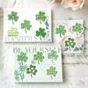 500Pcs/Roll Lucky Clover Kids Rewards Stickers - DIY Scrapbooks Album Decor Sealing Label Decals