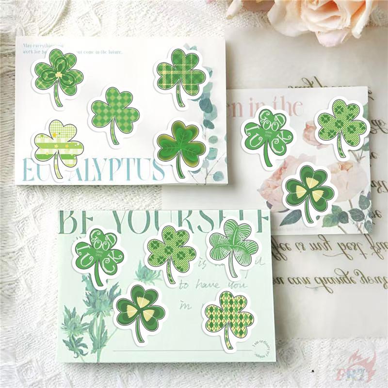 500Pcs/Roll Lucky Clover Kids Rewards Stickers - DIY Scrapbooks Album Decor Sealing Label Decals