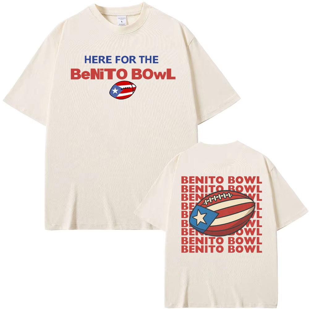 Benito Bowl Super Bowl LX Halftime Show T Shirt Bad Bunny Super Bowl Style 2026 Tour T-shirt Men Women Oversized Hot Sale Tshirt