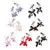 1 Pair Nipple Clamps Adjustable Non-Piercing Body Jewelry with Bowknot Bells Metal Decorative Clips for Adult Men Women Couples Bedtime Play