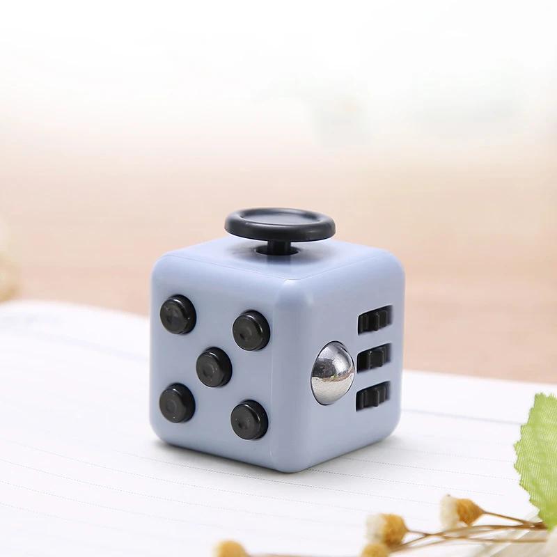 Creative Solid Color Fidget Dice Handheld Cube Release Stress Autism Anxiety Adult Kids Relief Anti-Stress Finger Children Toys