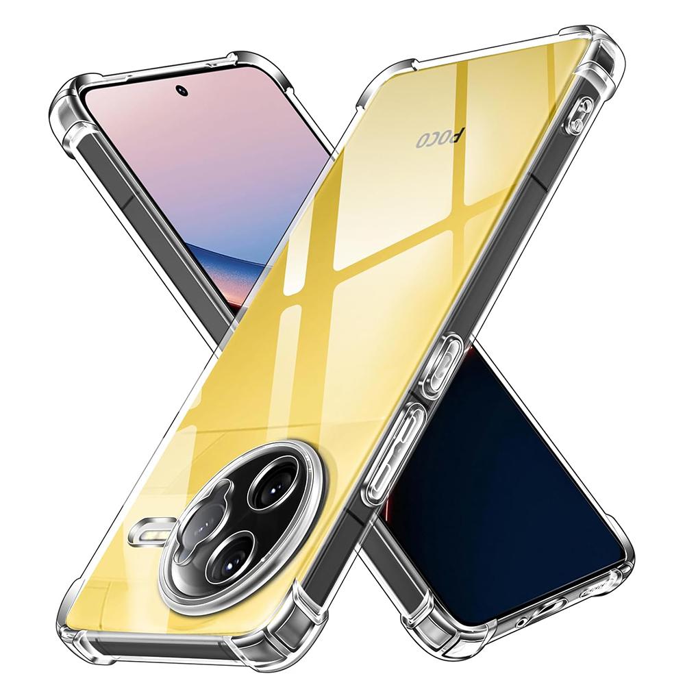 

Shockproof Clear Silicone Case For Xiaomi Poco F7 Ultra F6 F5 X7 X6 X5 F4 F3 X4 X3 Pro Gt Luxury Ultra Thin Back Cover Caso Capa POCO X3 GT