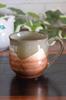 Waza No Kura Stylish Kutani Ware Coffee Mug, Silver-Glazed Orange Ceramic, High-End Brand Tableware, Made In Japan, Perfect Gift for Birthdays, 60th,