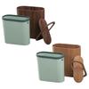 Wooden Oval Bins with Lid Creativity Storage Swing Cover Tools Wood Basket Bathroom Bedroom