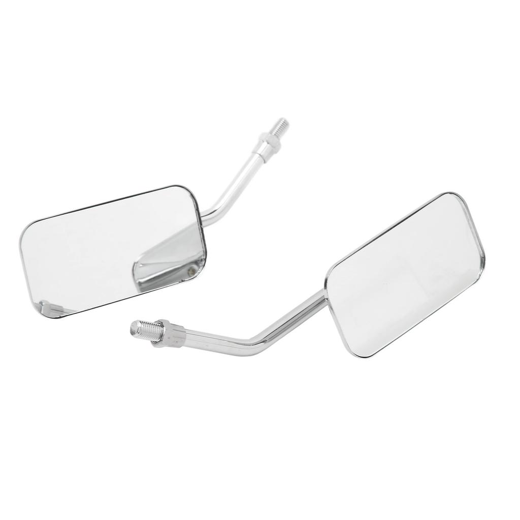 Motorcycle Rearview Mirror   Clear Wide Angle Side Rear View Wing Mirror Kit for 38mm Inner Diameter Bumper