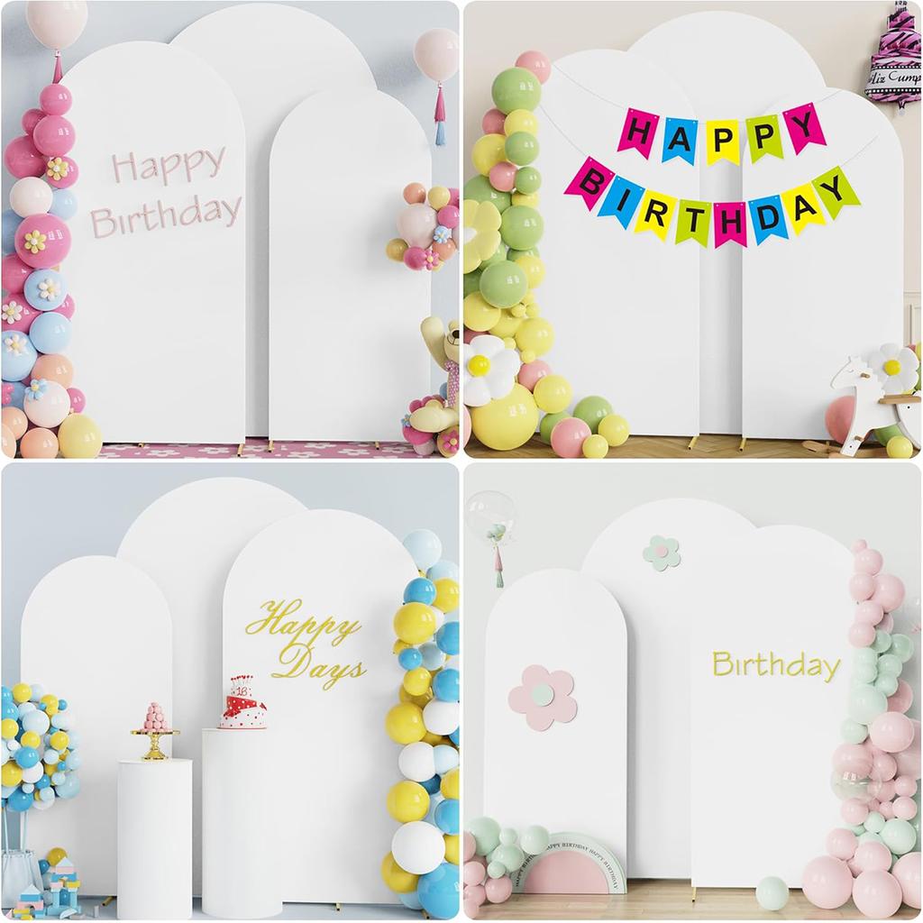 1 Stück Bogenständerbezug Hochzeitsblumendekoration Türdekoration Polyester Elastisches Set Hintergrundbezug Requisite Für Bankett (Ohne Regal)