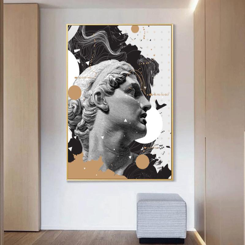 Moderne Abstrakte David Skulptur Leinwand Malerei Poster und Drucke Wand Kunst Bilder für Wohnzimmer Dekoration Drop Shipping