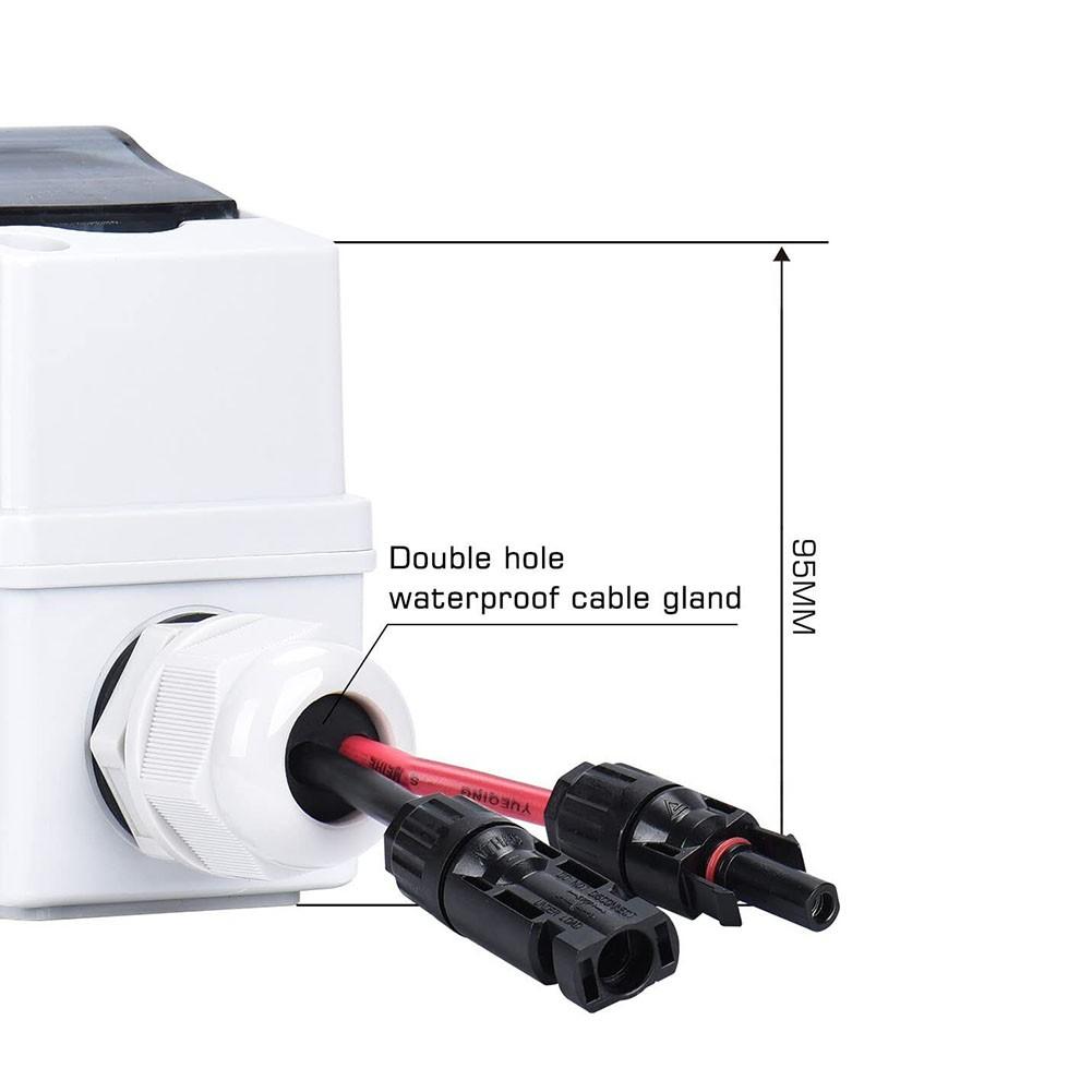 PV Isolator Switch DC/AC 30A IP65 Disconnect Circuit Breaker for Solar Panels