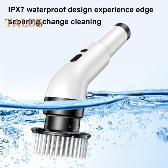 Electric Spin Scrubber Cordless IPX7 Waterproof Cleaning Brush 360 Power Electric Spin Brush Kitchen Type-C Charging Replaceable Brush