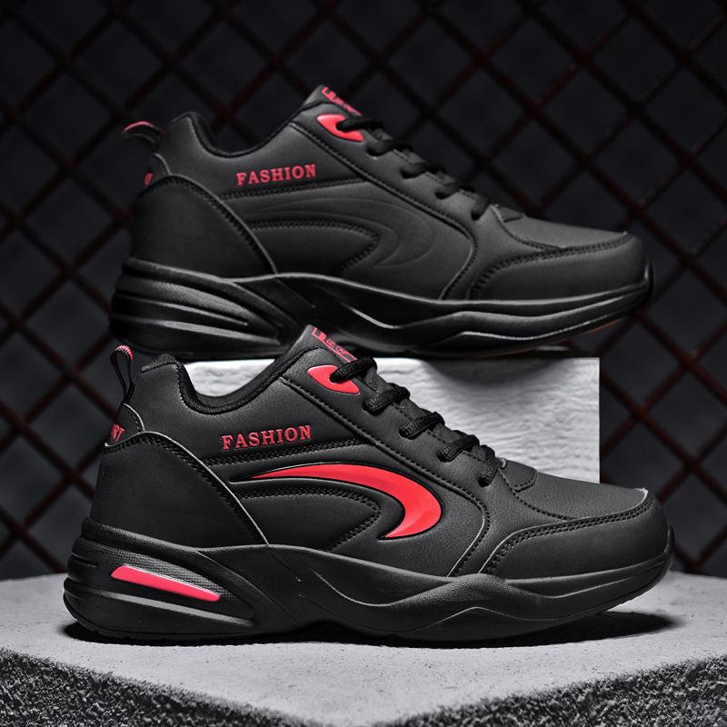 Men's autumn and winter warm cotton shoes fashionable sports casual shoes slippery heightening lightweight trendy running shoes