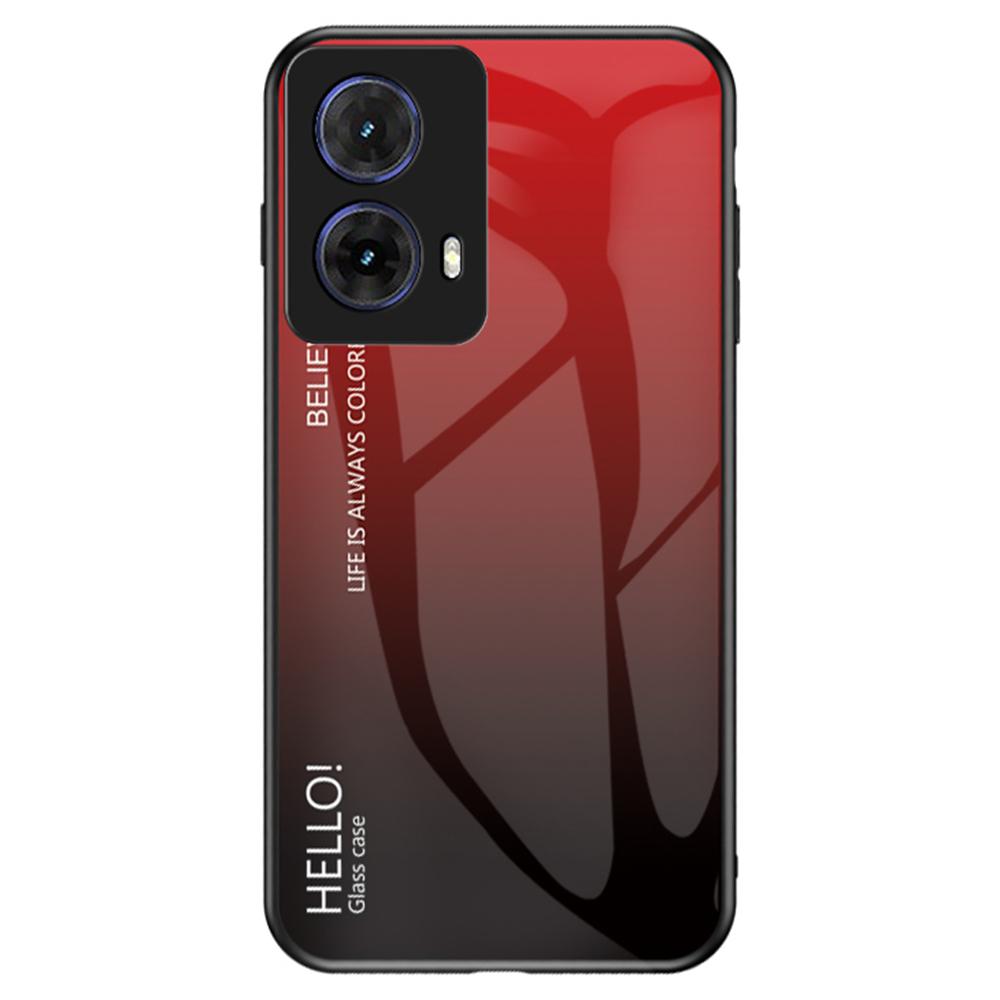 For Motorola Moto G85 5G/S50 Neo 5G Case Anti-Scratch Tempered Glass+PC+TPU Phone Cover