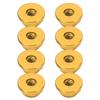 8Pcs 124 M2 Anti Loose Nut Aluminium Alloy Flanged Nylon Lining Anti Loose M2 Hex Self Locking