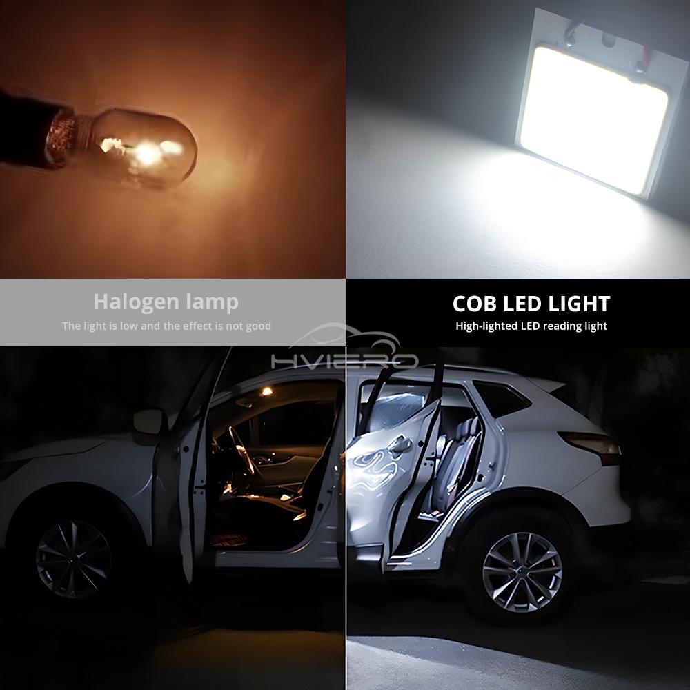 2/4/8/10pcs T10 C5W COB 16/24/36/48SMD Dome Festoon Reading Lamps Car Led Parking Bulb Auto Interior Panel License Plate Light