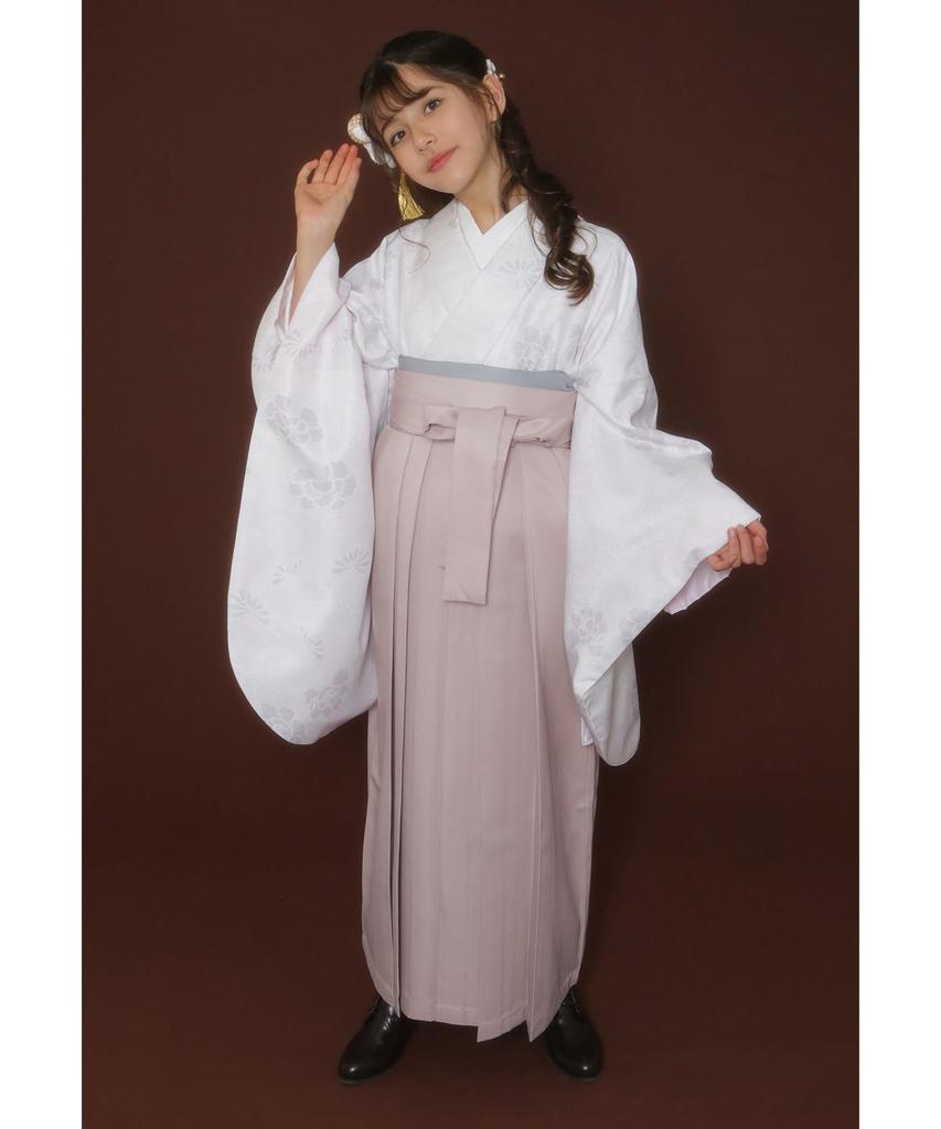 Hakama Gorgeous G Promoce Základní škola Slavnostní promoce Základní škola 4 kusy Hakama Junior Zbývající sníh Pivoňka Hakama String Spodní