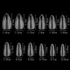 120 Pieces/box Extension False Nail Tips Acrylic Fake Finger UV Gel Polish Quick Building Mold Sculpted Full Cover Nail Tips Manicures Tool Set