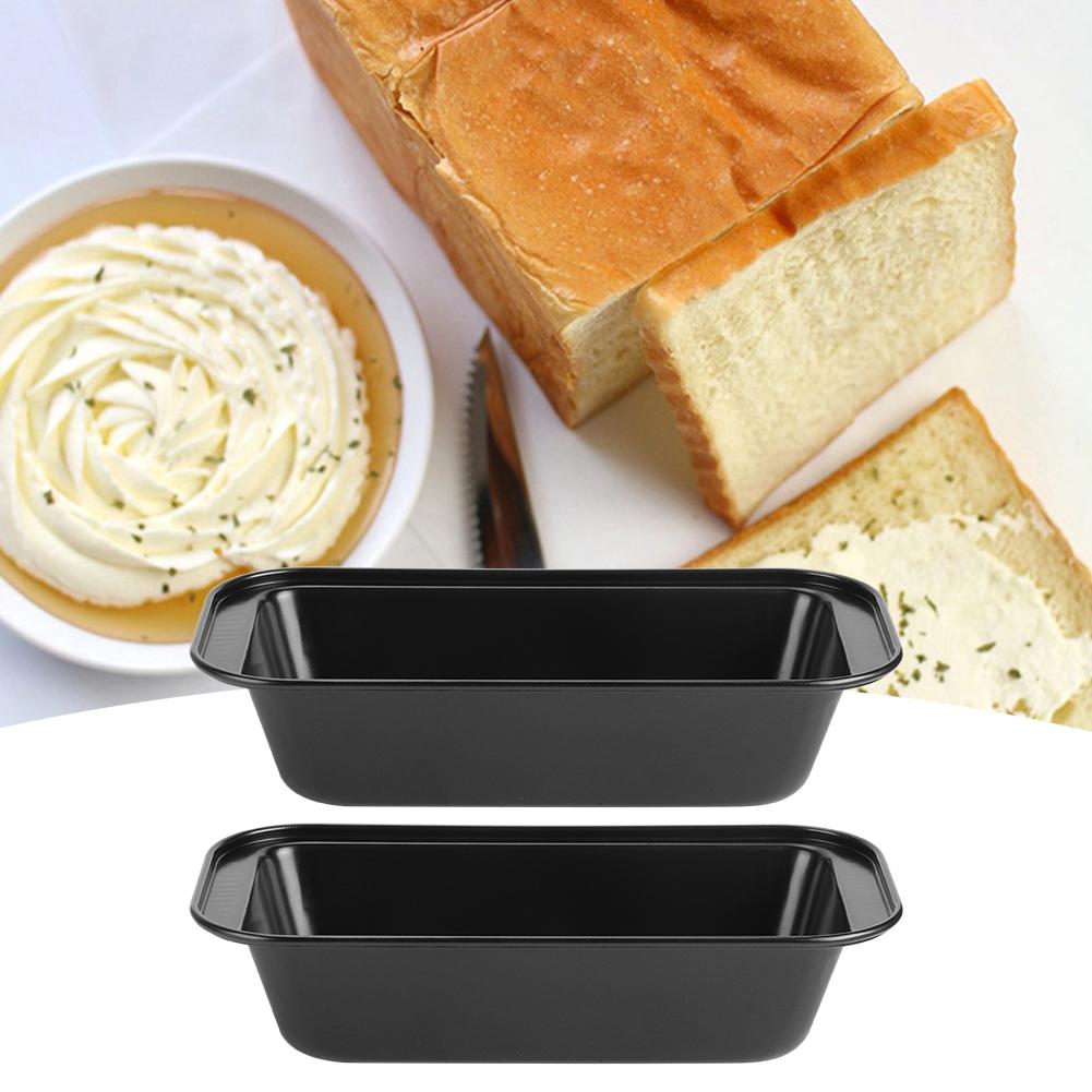 Rectangle Toast Loaf Pan Bread Cake Mold Carbon Steel Nonstick Loaf Pastry Baking MoldsBlack