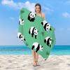 Tropical Sunset Palm Tree Polyester Beach Towel Quick Dry Sand Free Bath Towel For Summer Vacation Swim Pool Seaside Surf