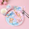 Pink Blue Teddy Bear Disposable Tableware Set Boy or Girl Paper Napkin Plate Gender  Reveals Baby Shower Party Decor Supplies
