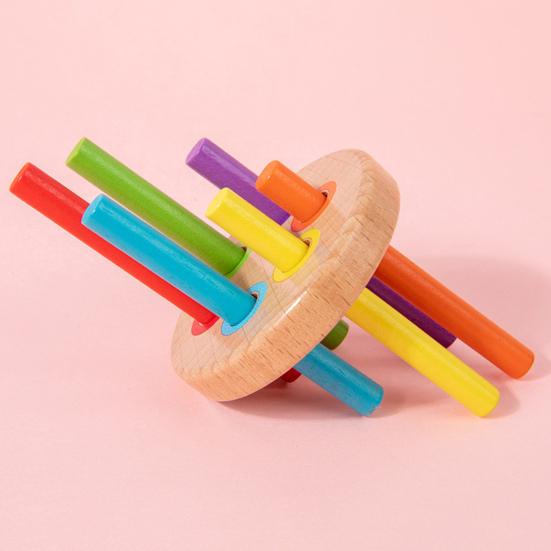 1 Set Wooden Color Sorting Toy Fine Motor Skills Color Matching Cup Box Toddler