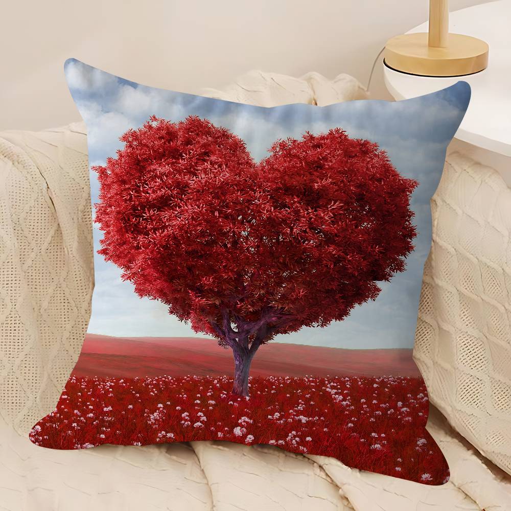 Valentines Day Pillowcase Toon Gift Cushion Cover Bedroom Home Sofa Chair Seat Decor Pillow Case