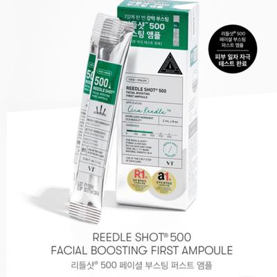 VT REEDLE SHOT 500 Koreanische FACIAL BOOSTING ERSTE AMPULLE / 2ml x 8 Sticks