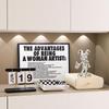Nordic Minimalist Wooden Desk Calendar Ornament - Soft Decorative Date Display with Free Shipping