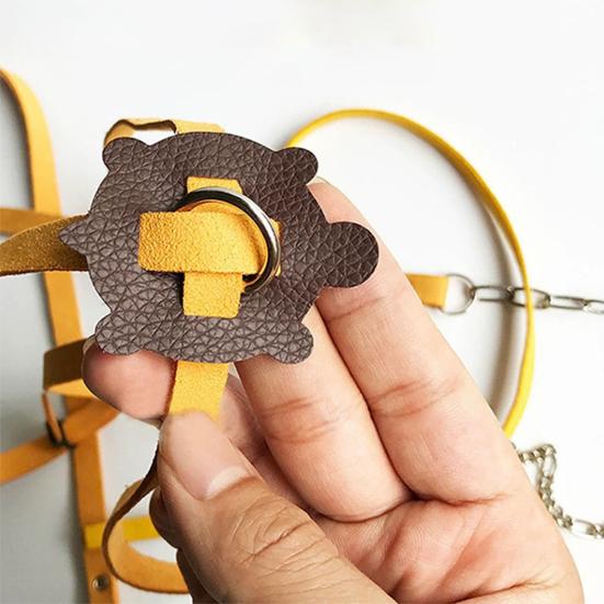 Verstellbare Schildkrötenleine und Skateboard-Set Outdoor-Trainingsgeschirr und Mini-Finger-Skateboard für kleines Haustier Bartagame Eidechse Schildkröte