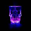 Creative Gifts LED Colorful Flashing Skull head Cup,Whiskey Cup, wedding, bar, celebration props glowing toys