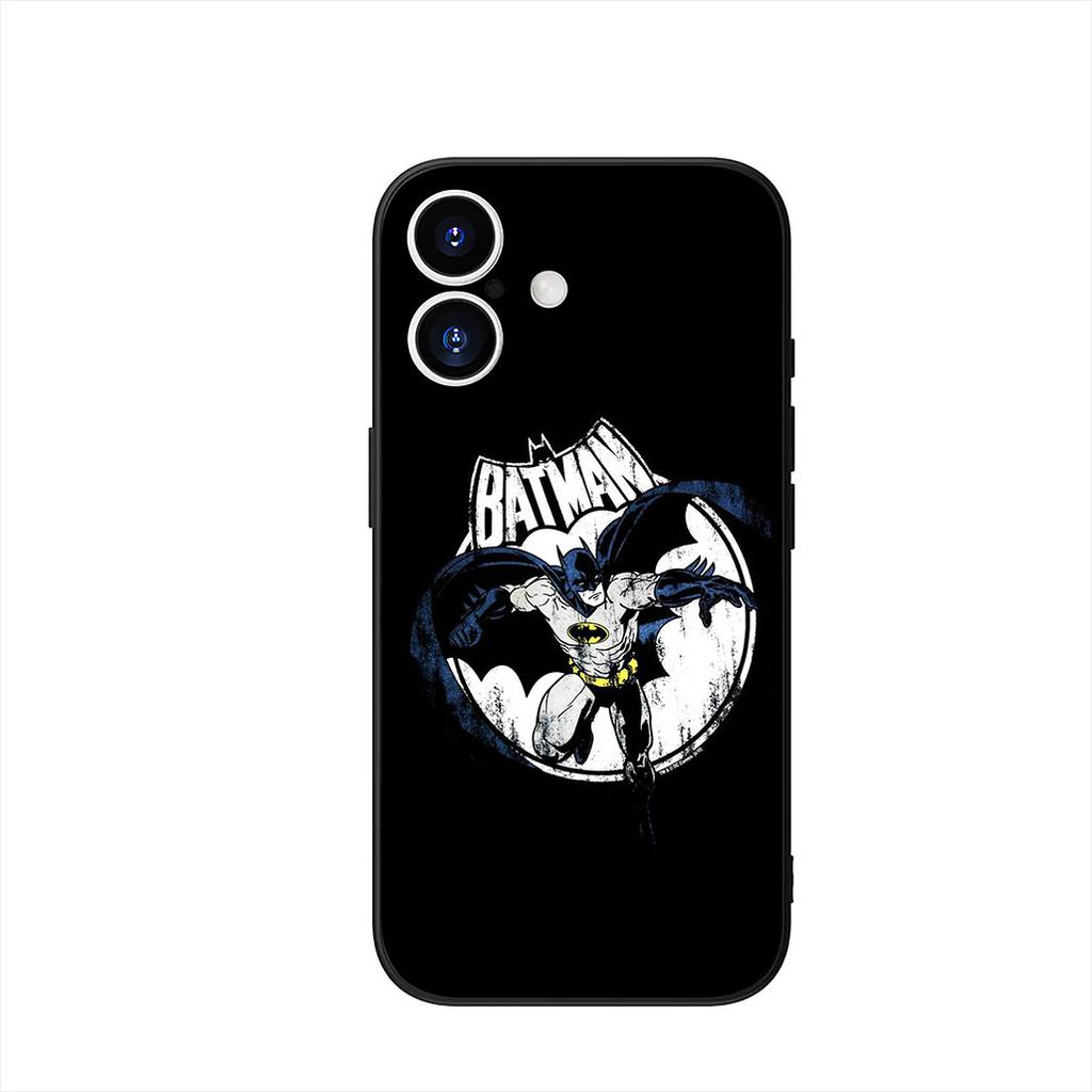 Funda de Teléfono para Apple iPhone 15 16 Plus 13 12 Pro Max X XR 6 + ProMax 16E Funda Murciélago DC Movie Murciélago Hombre Cubierta