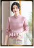 Autumn/Winter Knitted Velvet Sweater for Middle-Aged Women, Stylish Stand-Up Collar Solid Color Base Layer