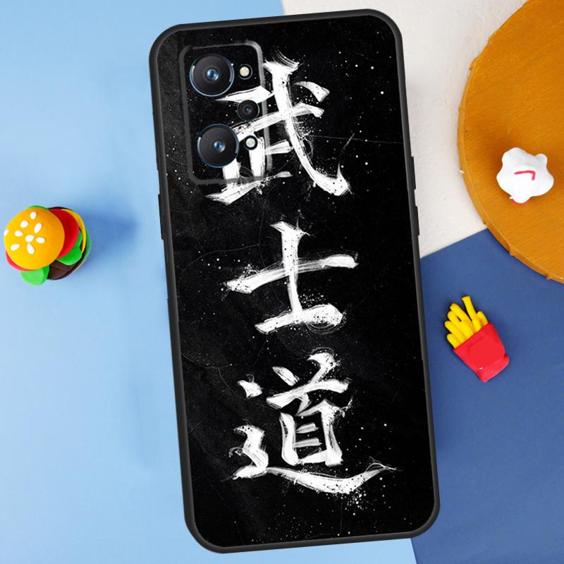 Japanese Bushido Samurai For Realme 11 10 12 13 14 Pro Plus GT 5 6 6T GT7 Pro C61 C53 C51 C21Y C25S C55 C67 C75 Case