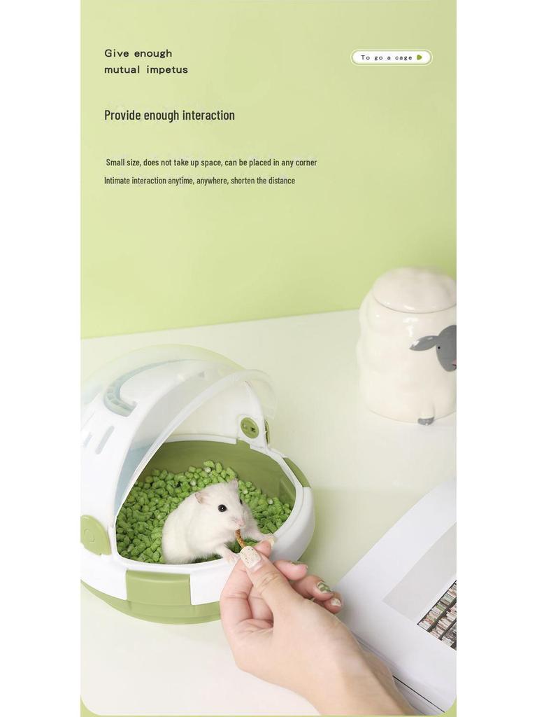 Acrylic Pet Travel Box for Hamsters, Squirrels, and Small Animals