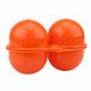 Kunststoff 2 Stück Eierträger Aufbewahrungsbox Behälter für Outdoor-Picknick-Camping-Gebrauch(Orange)