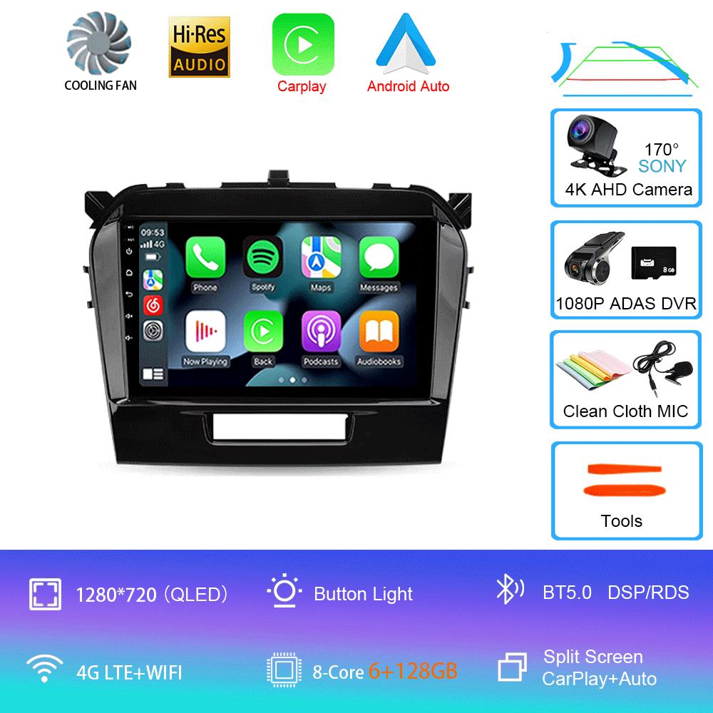Android 14 Car Radio For Suzuki Vitara 4 2014 - 2018 Multimedia Video Player Navigation Stereo GPS No 2din 2 Din Dvd