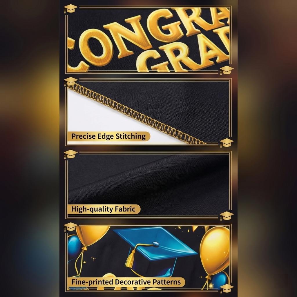 Graduation Flag, Graduation Garage Flag, Photo Decoration Props