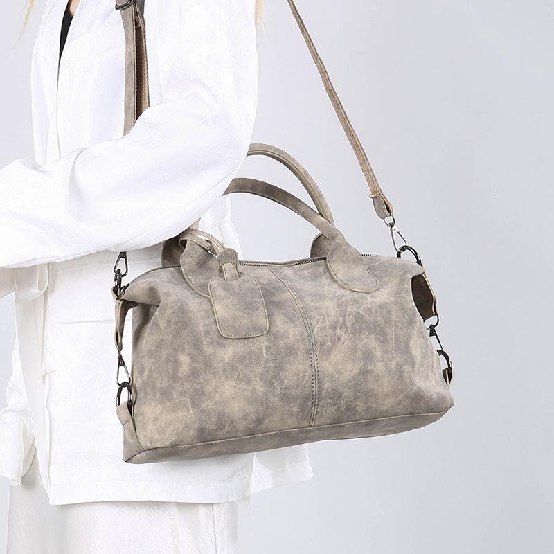 Módní a jednoduchá taška polštářovka Boston Bag Dámská taška pro dojíždění Kabelka