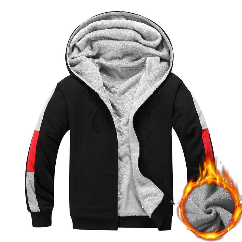 New Autumn/Winter Collection: Hooded Long-Sleeved Sweatshirt with Fleece Lining Loose-Fit Sweatshirt