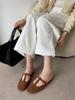 2025 New Autumn Baotou Half-drag Flat Women's Slippers