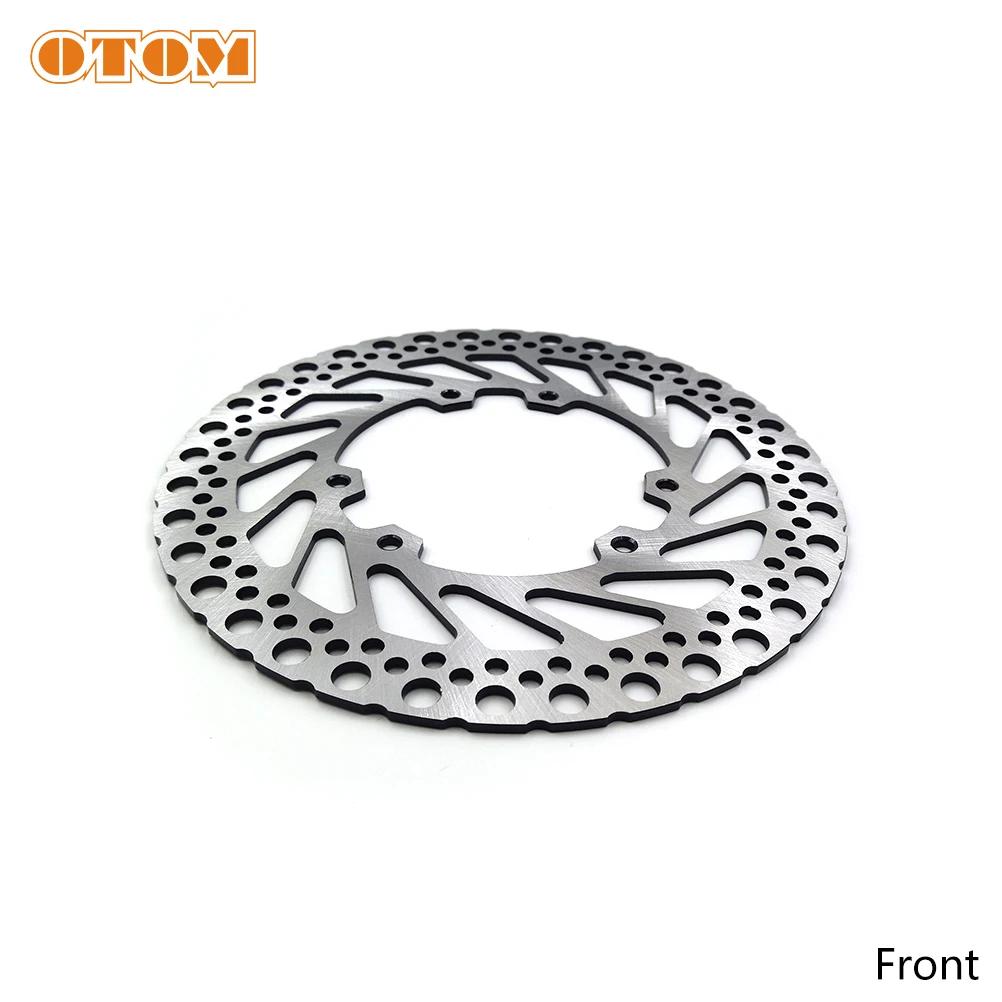 OTOM Motocross Front Rear Brake Discs Steel Rotors For HONDA CRF250R CRF250X CRF450R CRF450X 04-17 Motorcycle Front Brake Rotor Front