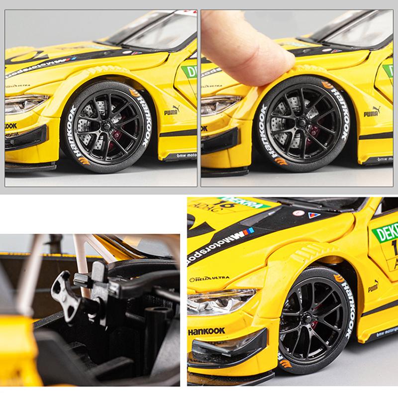 Model de mașină la scară 1/24 pentru BMW IM M4 GT3 mașină de curse sport mașină de curse model de jucărie din aliaj de metal turnat prin presare, copie în miniatură