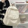 Schoolbag Sweet Soft Sister Solid Color Large Capacity Student Schoolbag Fashion Autumn New College Students Ins Backpack Wholesale