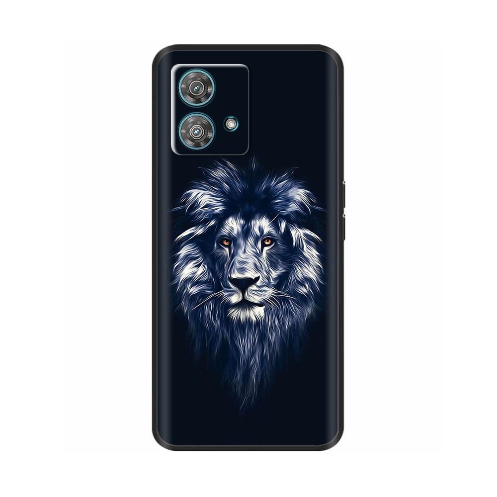 For Motorola Edge 40 Neo Case Cute Soft Black Silicone Phone Back Cover for Moto Edge40 Edge 40 Neo Protective Shell Cases Coque