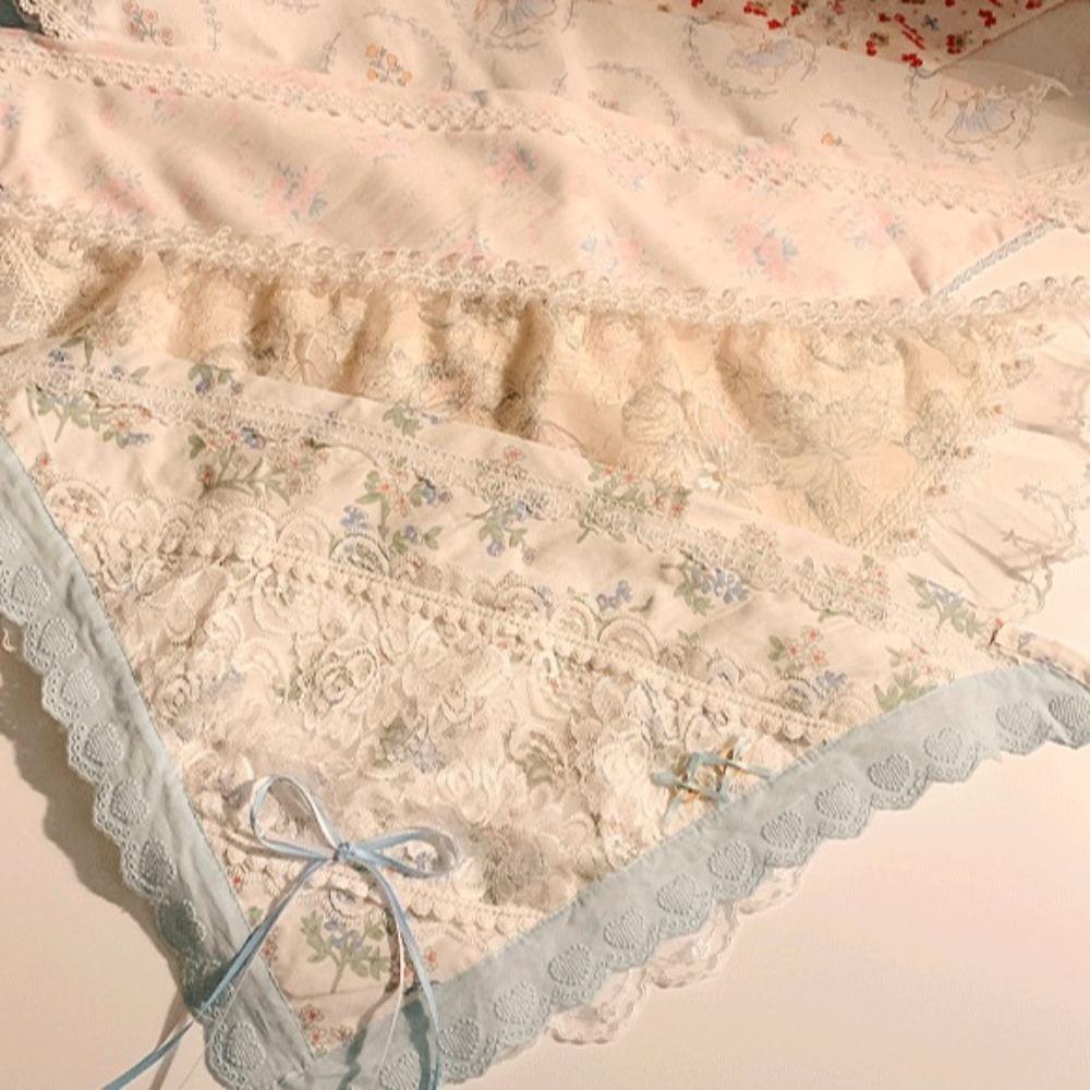 Flower Triangle Bandana Butterfly Triangle Scarf Elegant Lace Hair Scarf  Ladies