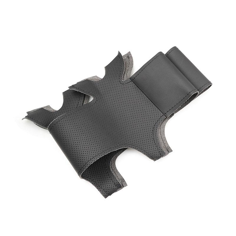 

Чехол на руль автомобиля с ручной оплеткой для Mercedes Benz C-Class W202 CL-Class C140 E-Class W210, мягкая перфорированная кожа из микрофибры чёрный