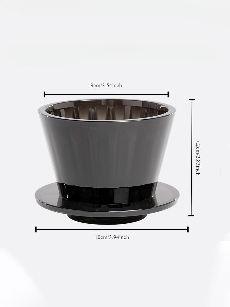 Wave Coffee Dripper Crystal Eye Pour Over Coffee Filter Cups Coffee Maker Flat Bottom Increase Uniformity .50 Pieces of Hand-gro