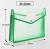 Transparent A4 Document Bag with Large Capacity and Business Card Holder